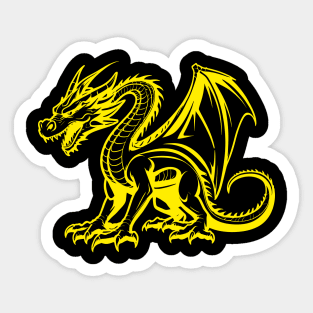 Dragon Expressionism Sticker